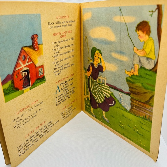 Tom, Tom The Piper’s Son And Other Mother Goose Rhymes Vintage 1943 Kids Book - Picture 7 of 7